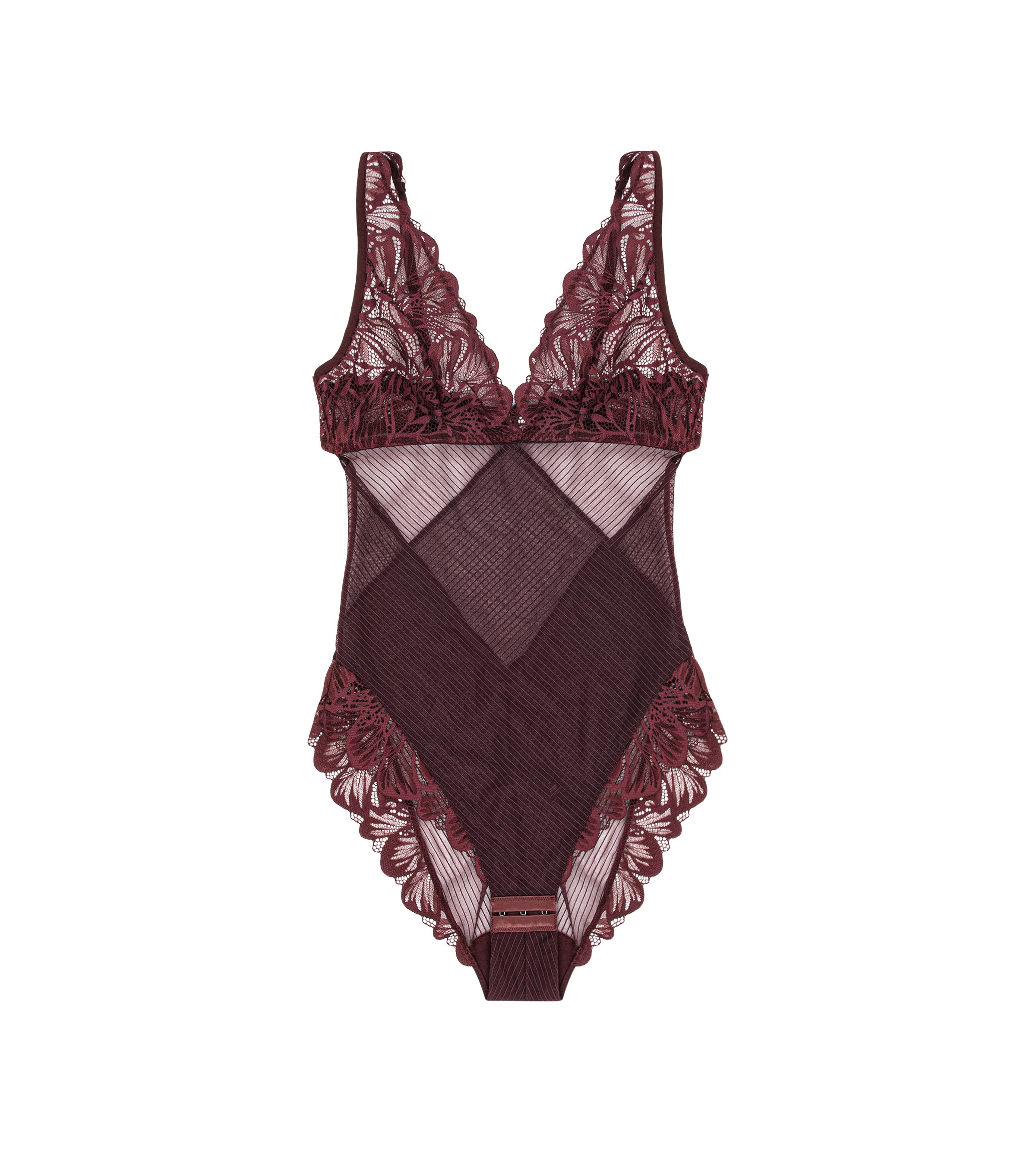 Triumph Weelderige schijnwerpers bodystocking, ROOD