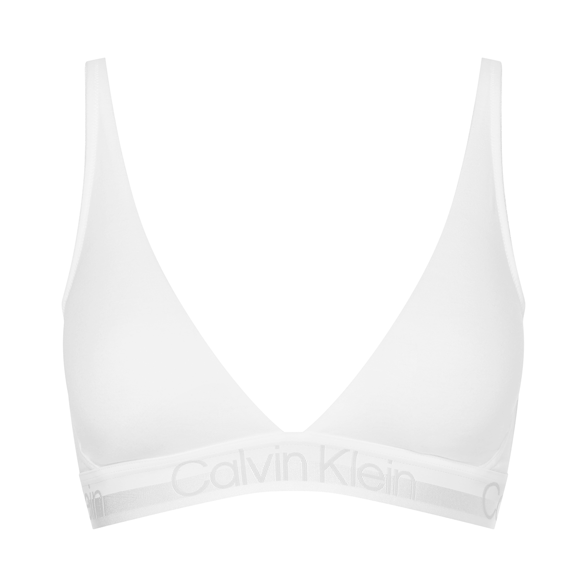 Calvin klein Light Linned Triangle bralette BH, wit