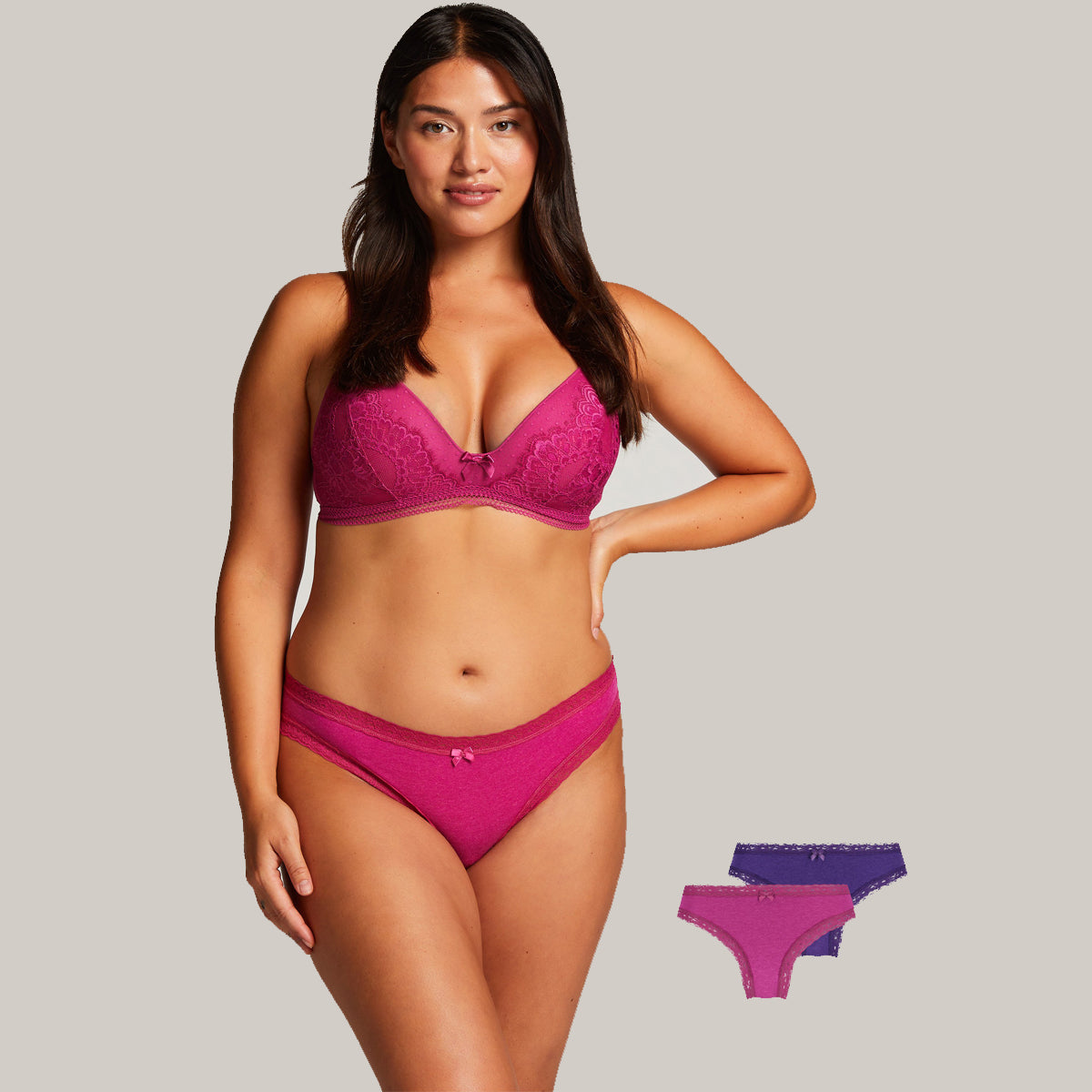Hunkemöller 3-Pack brazilian slip, multicolour