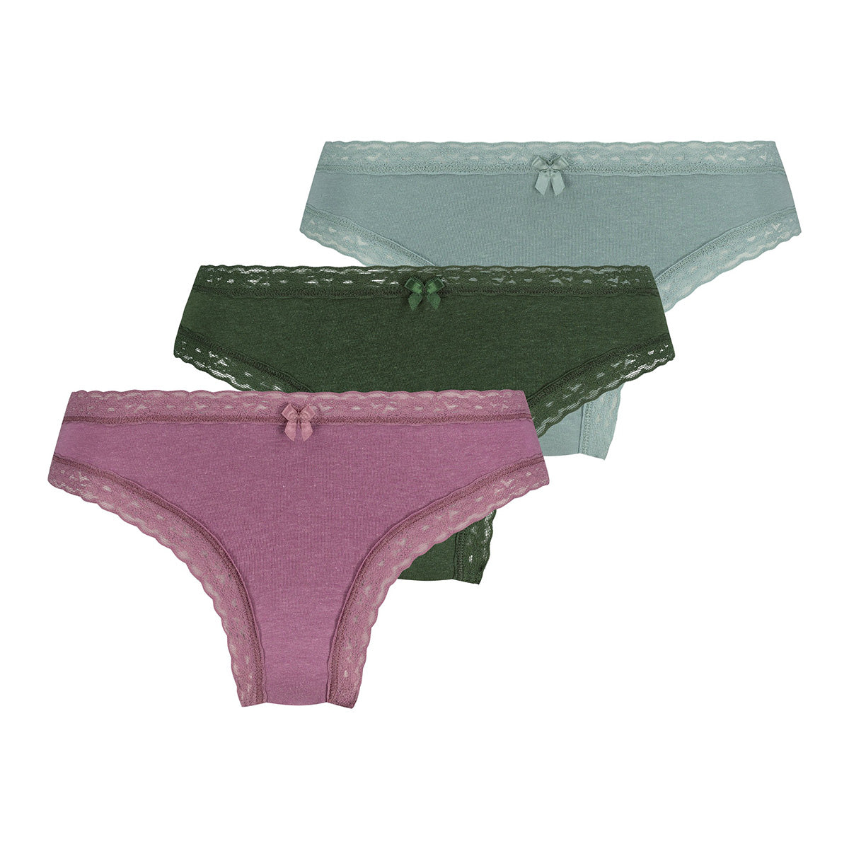 Hunkemöller 3-Pack brazilian slip, multicolour