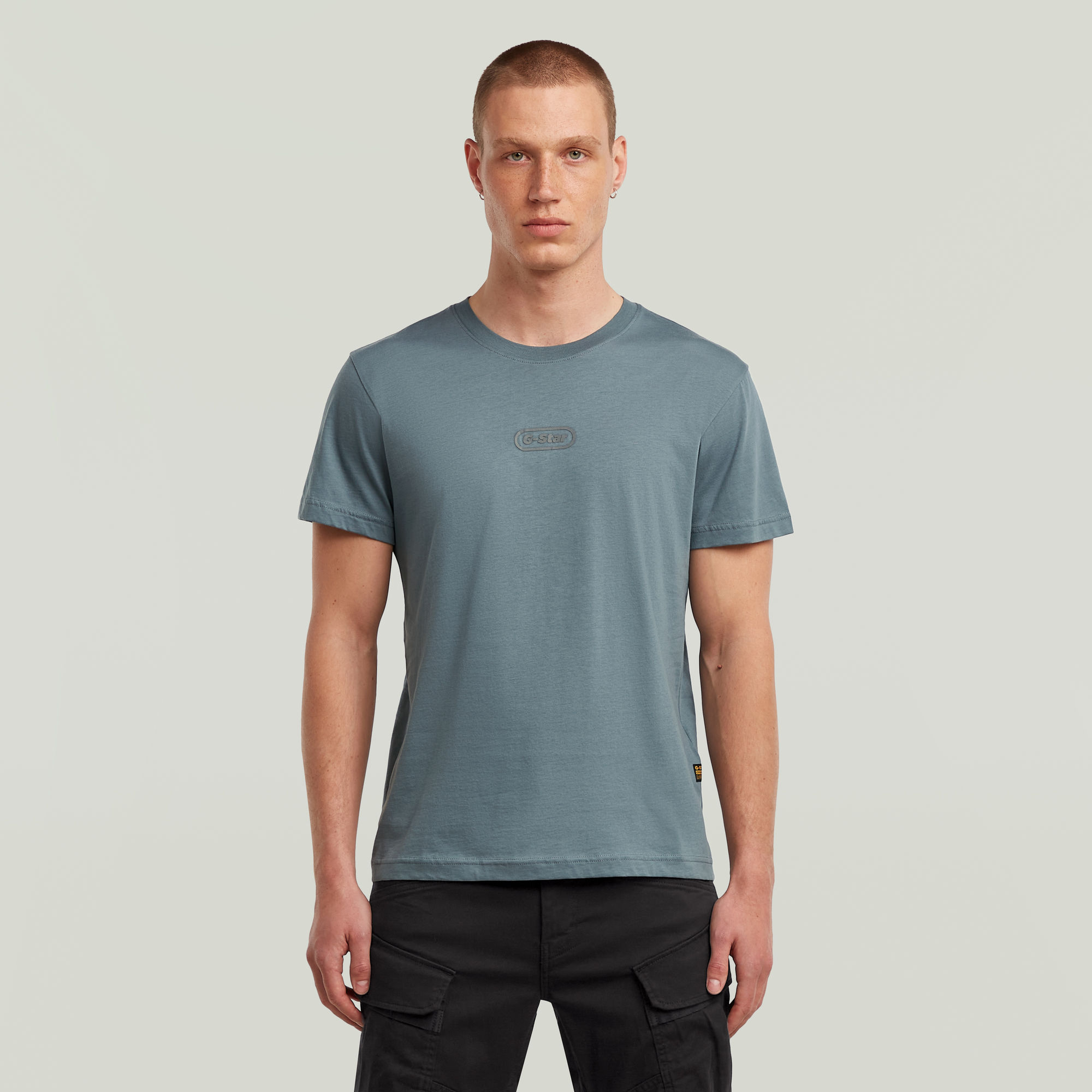 G-Star RAW Center Chest Logo T-Shirt - Grijs - Heren