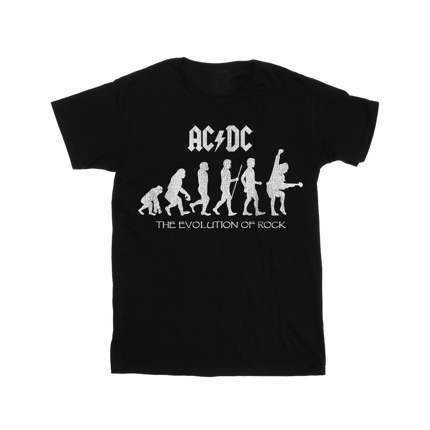 Pertemba FR - Apparel ACDC jongens evolutie van rock T-shirt 9-11 Years zwart