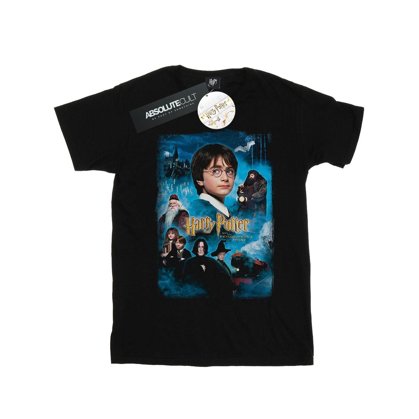 Harry Potter Boys Philosopher´s Stone T-Shirt 7-8 Years zwart