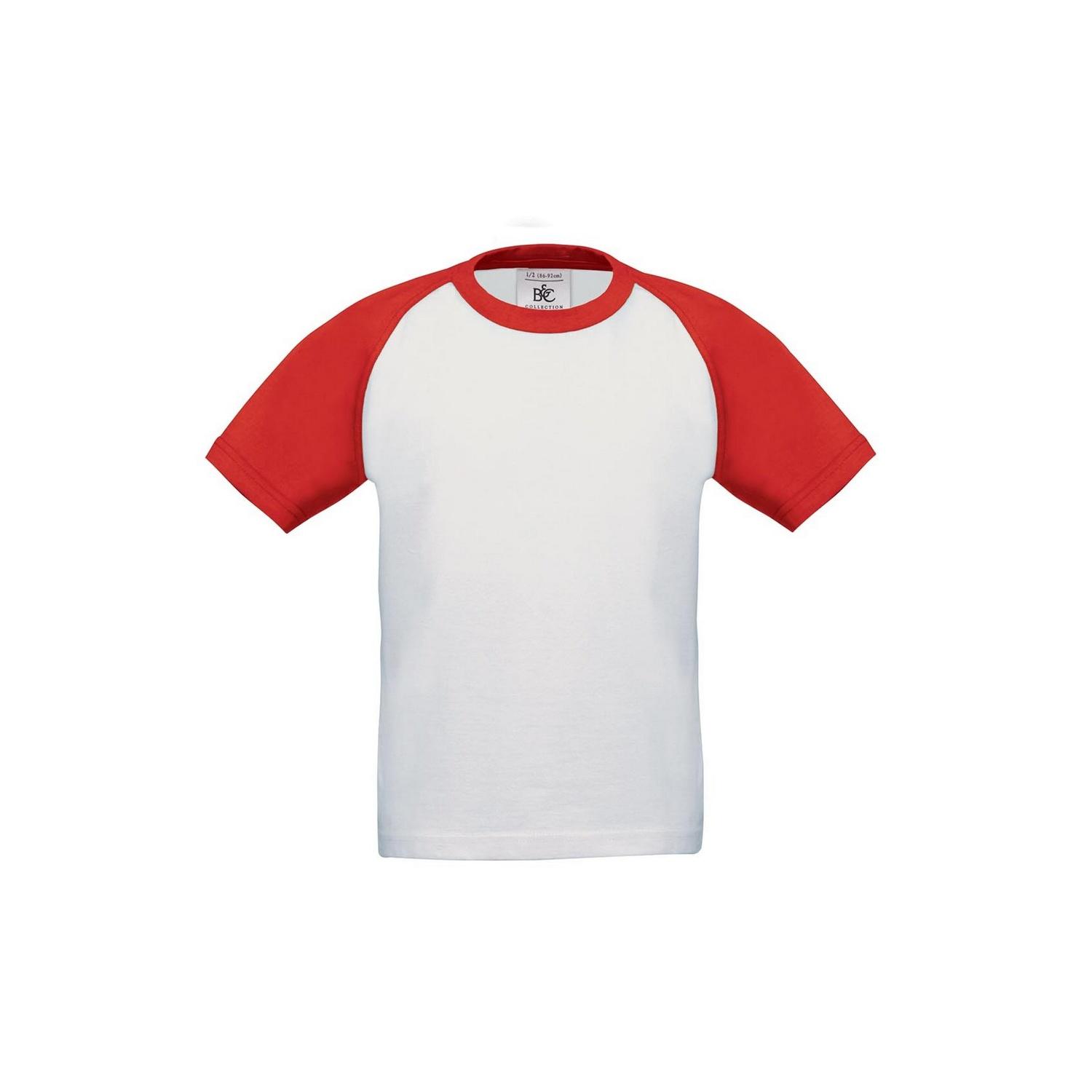 B and C B&C Baseball-T-shirt met korte mouwen voor kinderen 12-14
