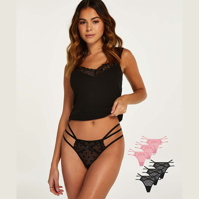 Hunkemöller Melda 6-Pack g-string, multicolour