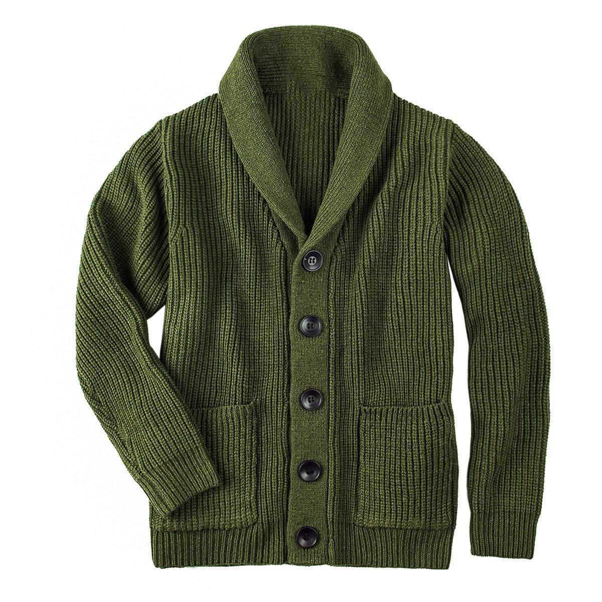 KAOLA Heren lente en herfst enkelrijs vest grote maat casual vest top warme gebreide vest met lange mouwen XS