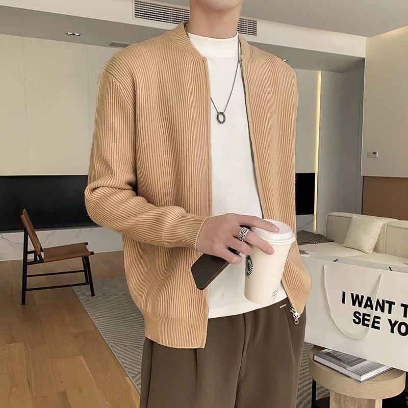 PulseTrade Japanse V-hals gebreide cardigan voor heren - herfst/winter 2021 trendy dikke trui XXL