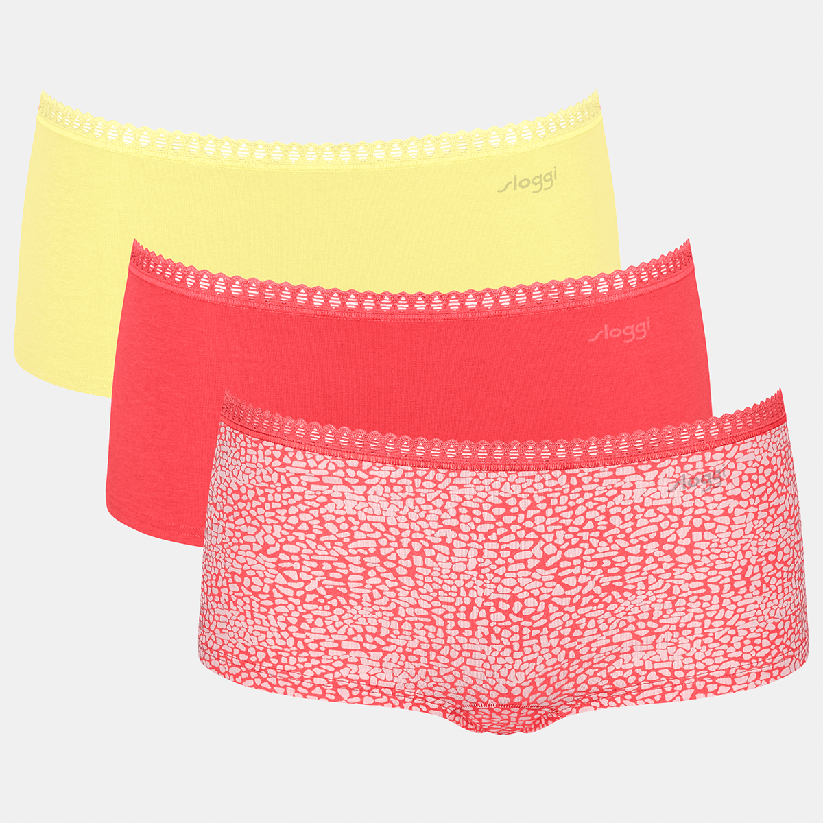 Sloggi GO Crush C3P 3-Pack korte broek, multicolour