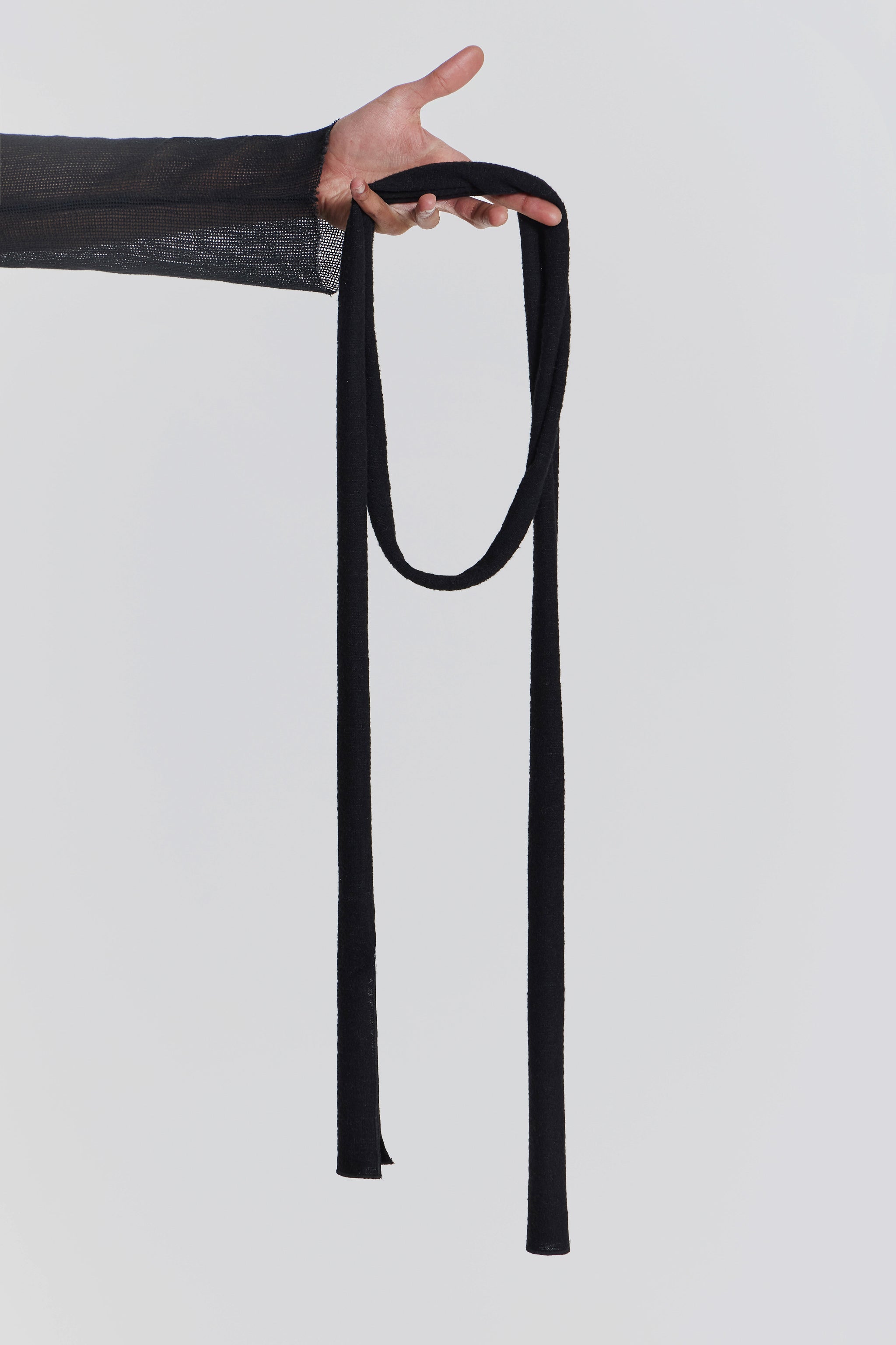 Jaded Man Black Skinny Scarf