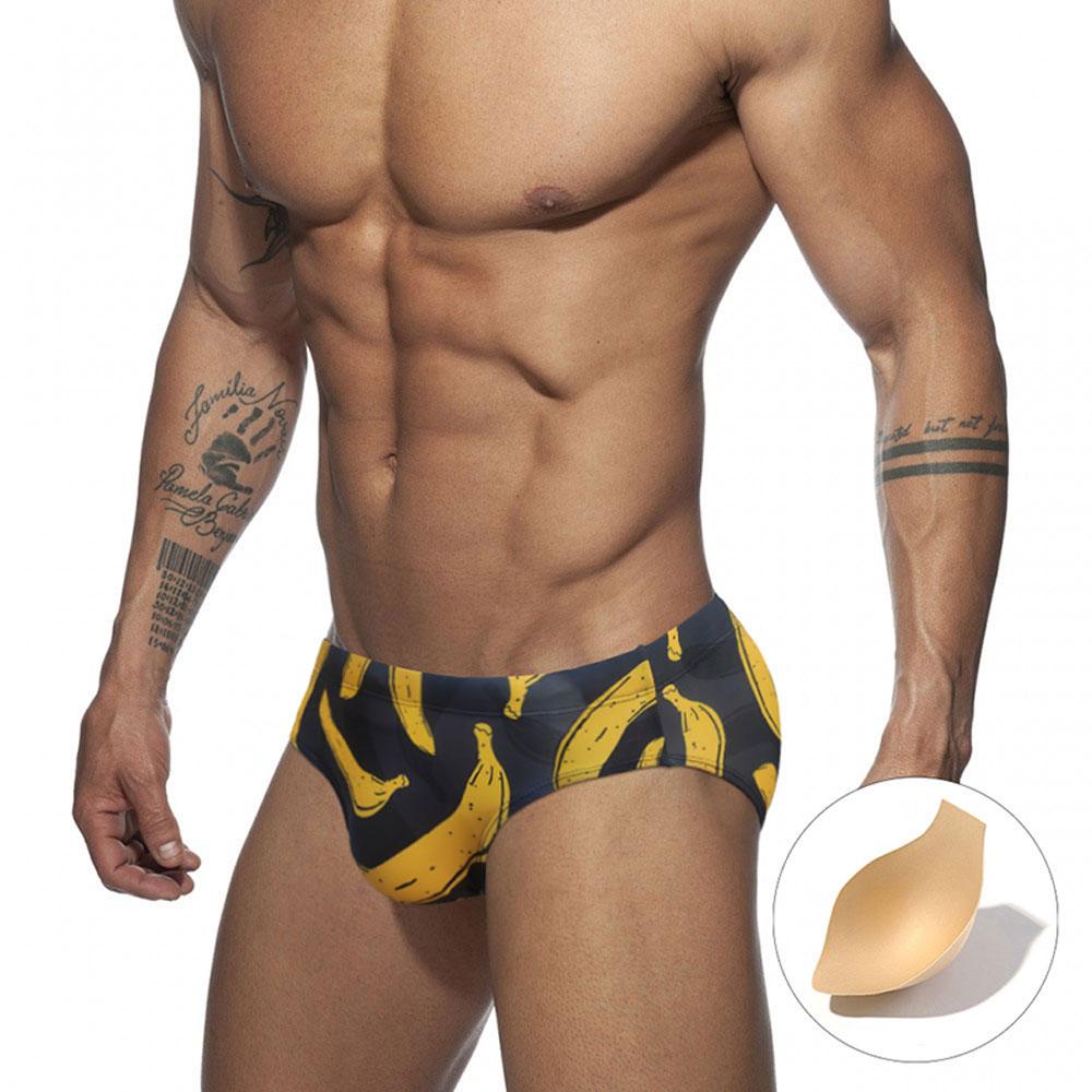 UXH Fashion Mannen Zwemslips Trunks Pride Day Gay Rainbow March Strakke pasvorm Sexy badmode Strandkleding Looien Surfen GYM XXL zwart