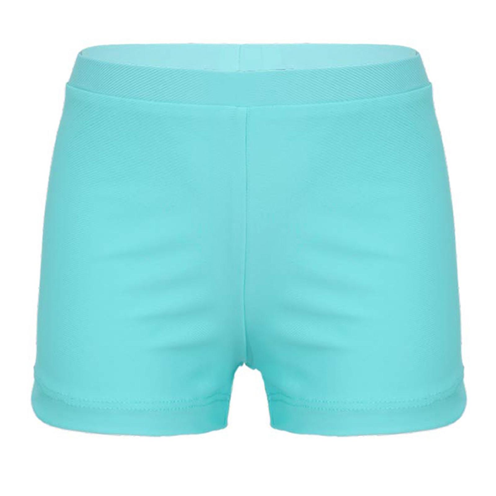 Sywiyi Kinderen Meisjes Snel Drogende Zwemshorts Effen Kleur Zwembad Strand Zwemshorts 3-4 Years lichtgroene kleur