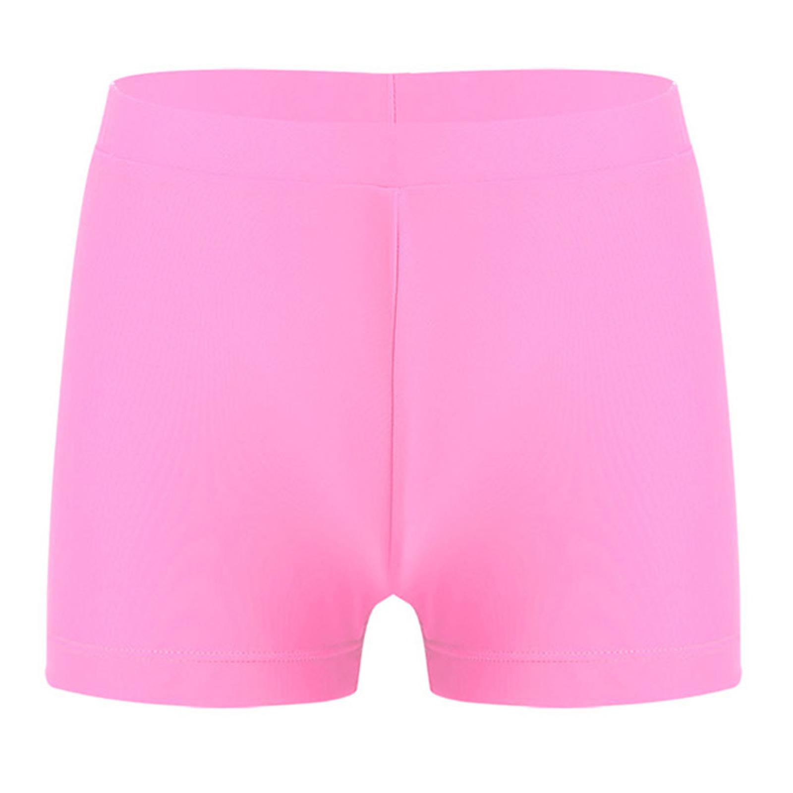 Sywiyi Kinderen Meisjes Snel Drogende Zwemshorts Effen Kleur Zwembad Strand Zwemshorts 3-4 Years roze