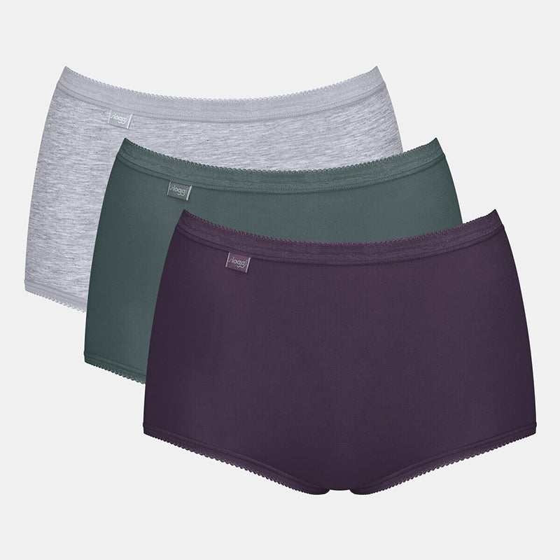 Sloggi Basic+Maxi 3-Pack maxi slip, multicolour