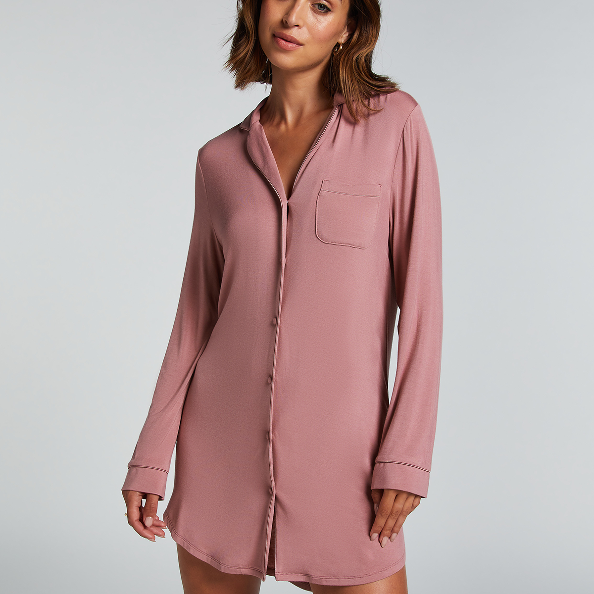 Hunkemöller Jersey nachthemd, roze