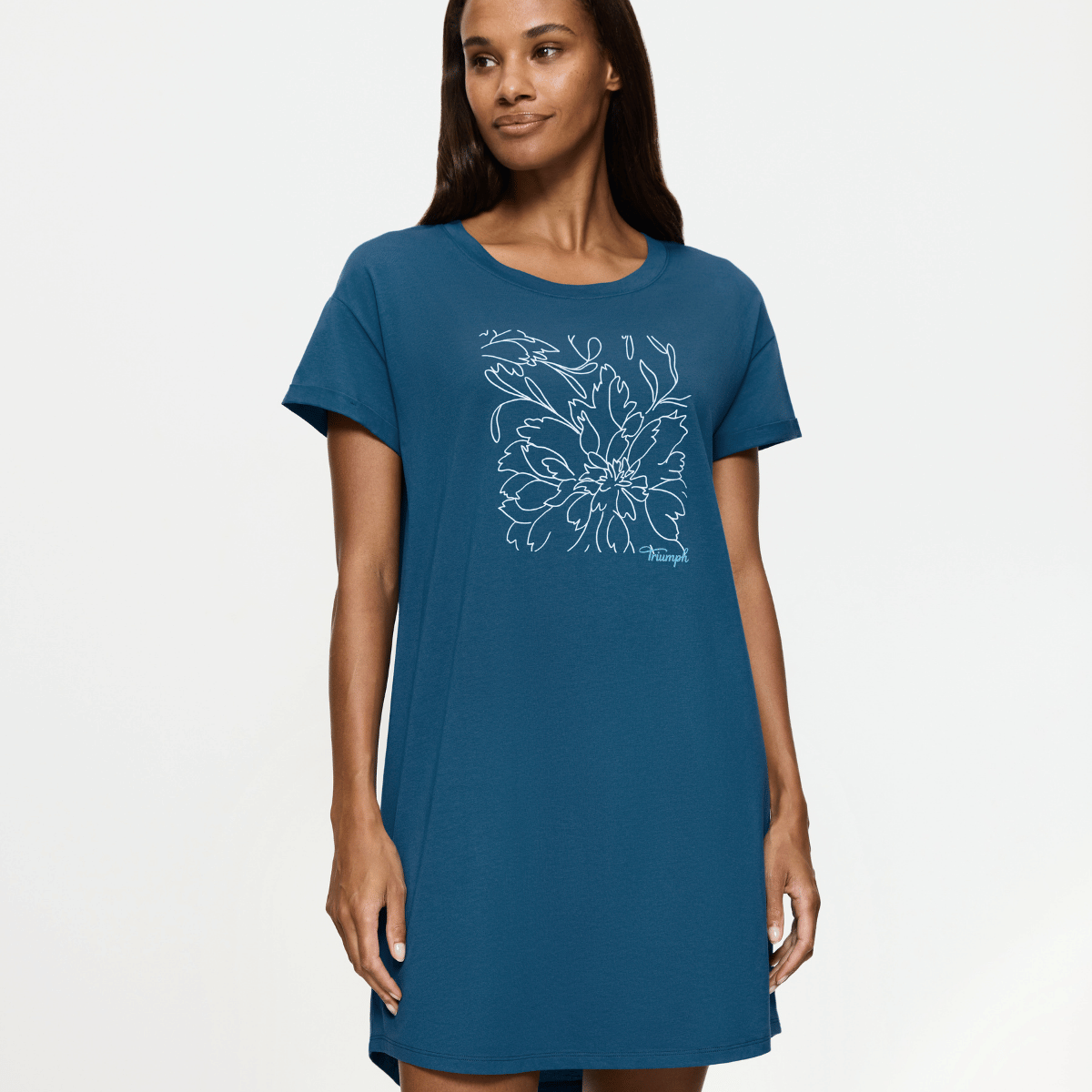 Triumph nachtjapon, blauw
