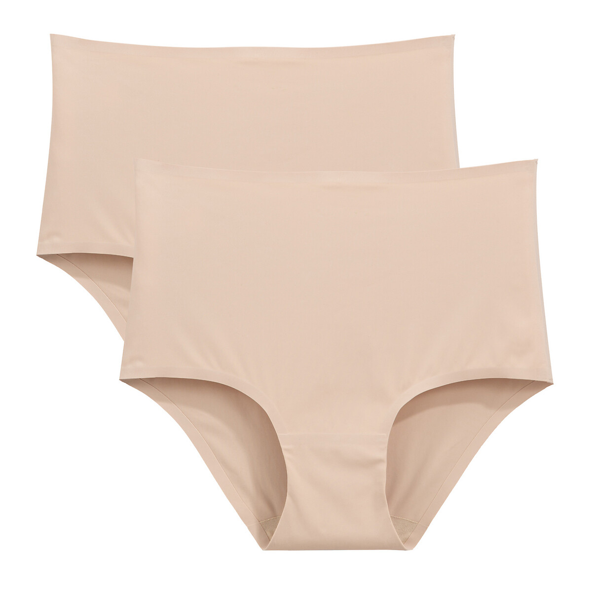 LA REDOUTE COLLECTIONS Set van 2 hoge slips in microvezel-Onzichtbaar