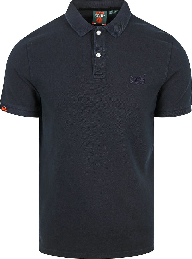 Superdry Polo Destroyed Navy
