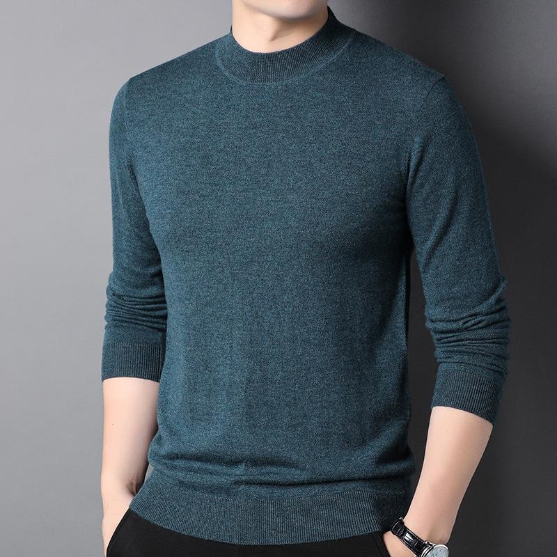 VantaGoods Herentrui van 100% zuivere wol met halve col - Herfst/Wintercollectie 2024 2XL