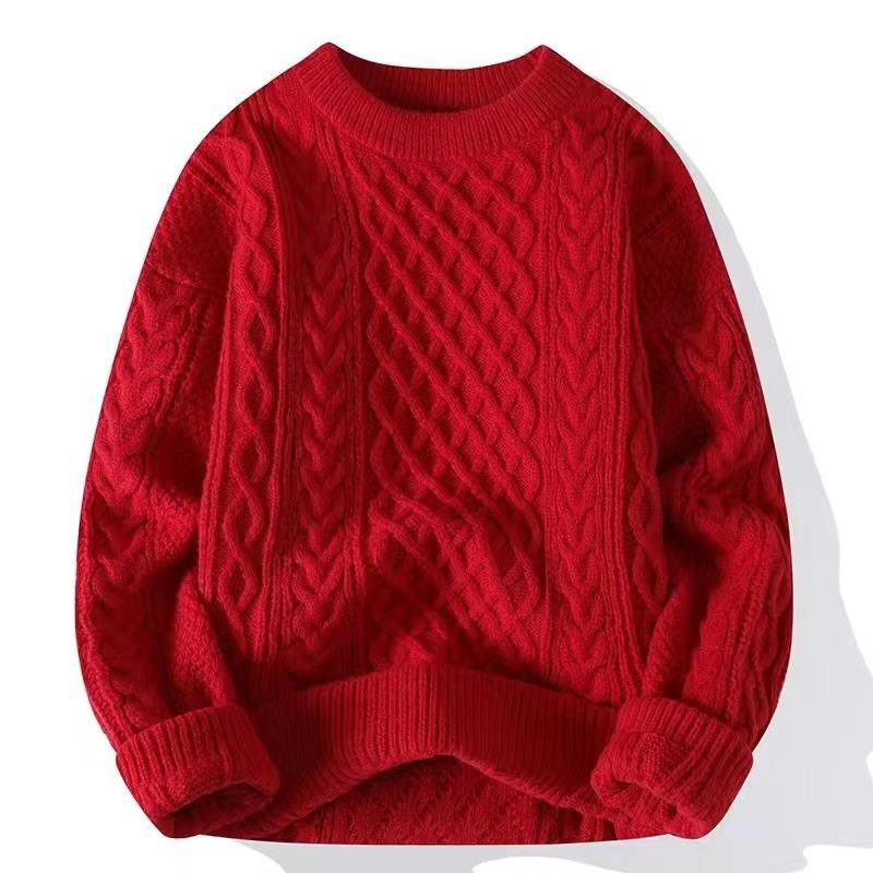 VantaGoods Heren Zodiac Jaar Rood Kabelgebreid Vest – Hoogwaardige Herfst/Winter Trui voor Koppels