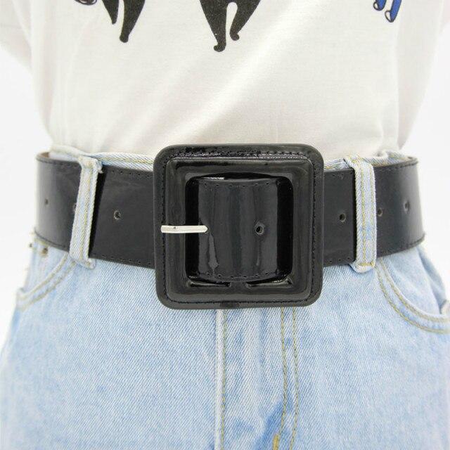 CoGo Zomermode Vrouwelijke Riemen Nieuwe Designer Patent Lederen Tailleband Taille Afdichting Brede Rode Naald Gesp Dames Casual Jurk Riem 103cm