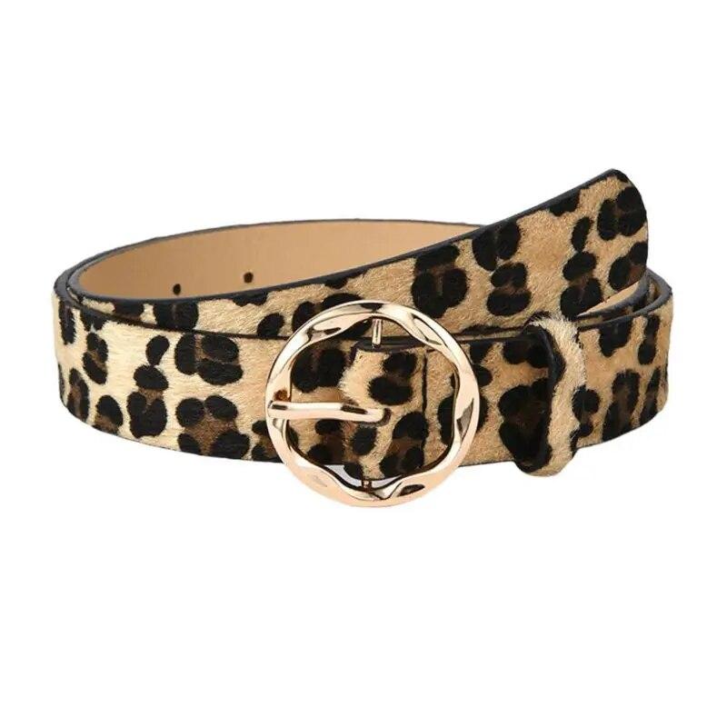 BOOSKU Leren riemen voor dames met gouden gesp voor jeansbroeken, shorts, jurken