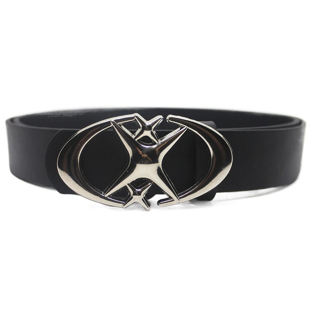 YWyihe Punk Y2k riem maanster ontwerp punk riem vintage decoratieve riem mannen vrouwen zwart