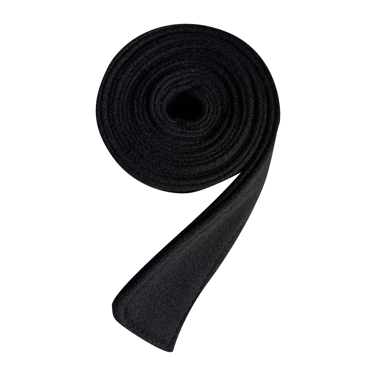 Choose one Wollen jasriem, winterjasriemaccessoires, decoratieve riem, dubbelzijdige geborstelde riem One Size zwart