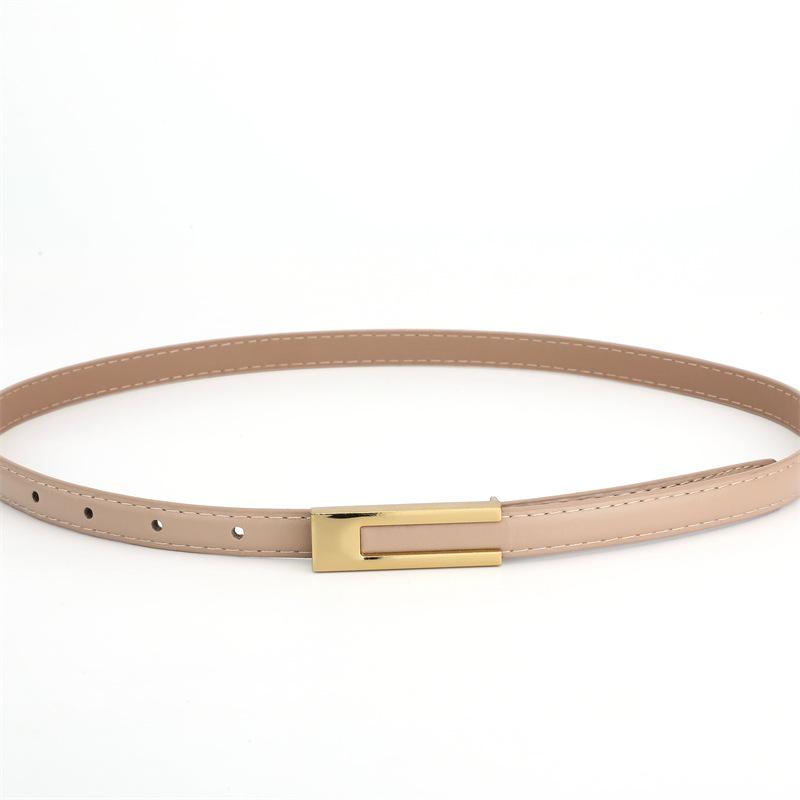 CrossCart Retro zwarte dunne riem voor dames - Klassiek, veelzijdig, perfect voor rokken, overhemden en pakken Standard 105cm
