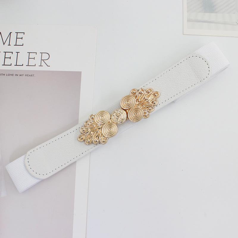 VantaGoods Retro modieuze elastische riem voor dames: Veelzijdige decoratieve tailleband voor jurken, truien en shirts, verkrijgbaar in 2 stijlen.