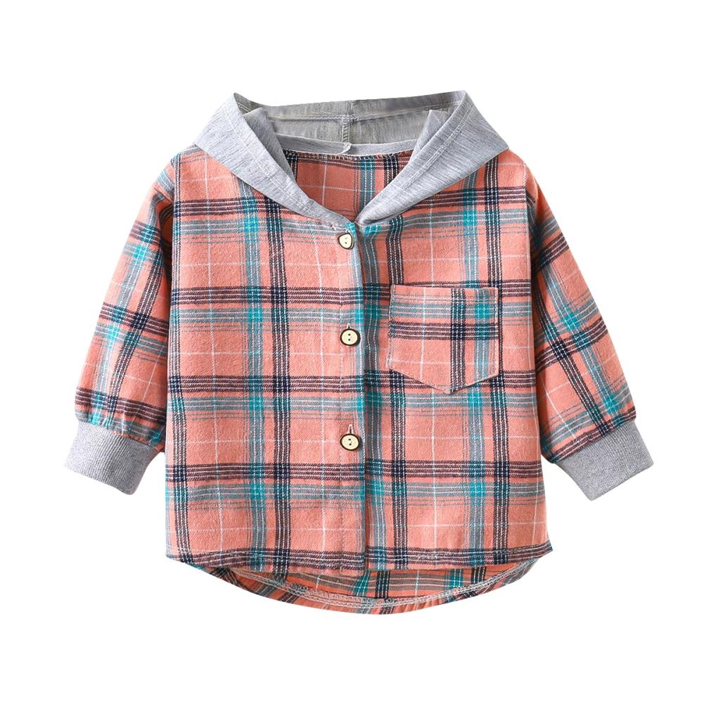 Kidsyuan Peuter Jongens Shirts Met Lange Mouwen Geruite Overhemd Voor Kinderen Lente Herfst Kinderkleding Casual Katoenen Shirts Tops 1-7Y 100