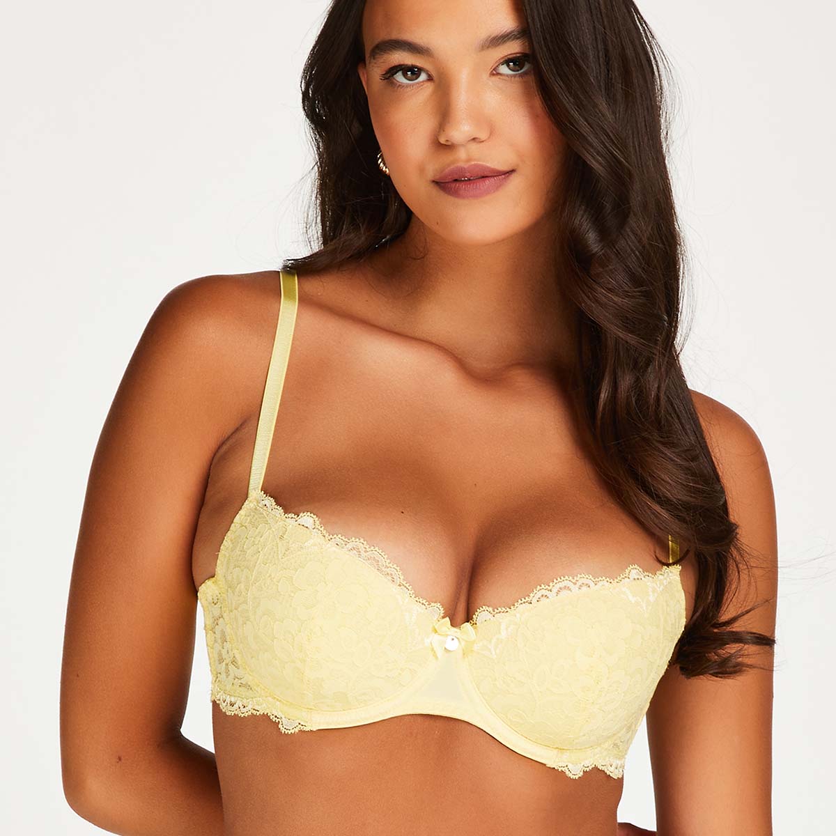 Hunkemöller Marine balconette BH, geel