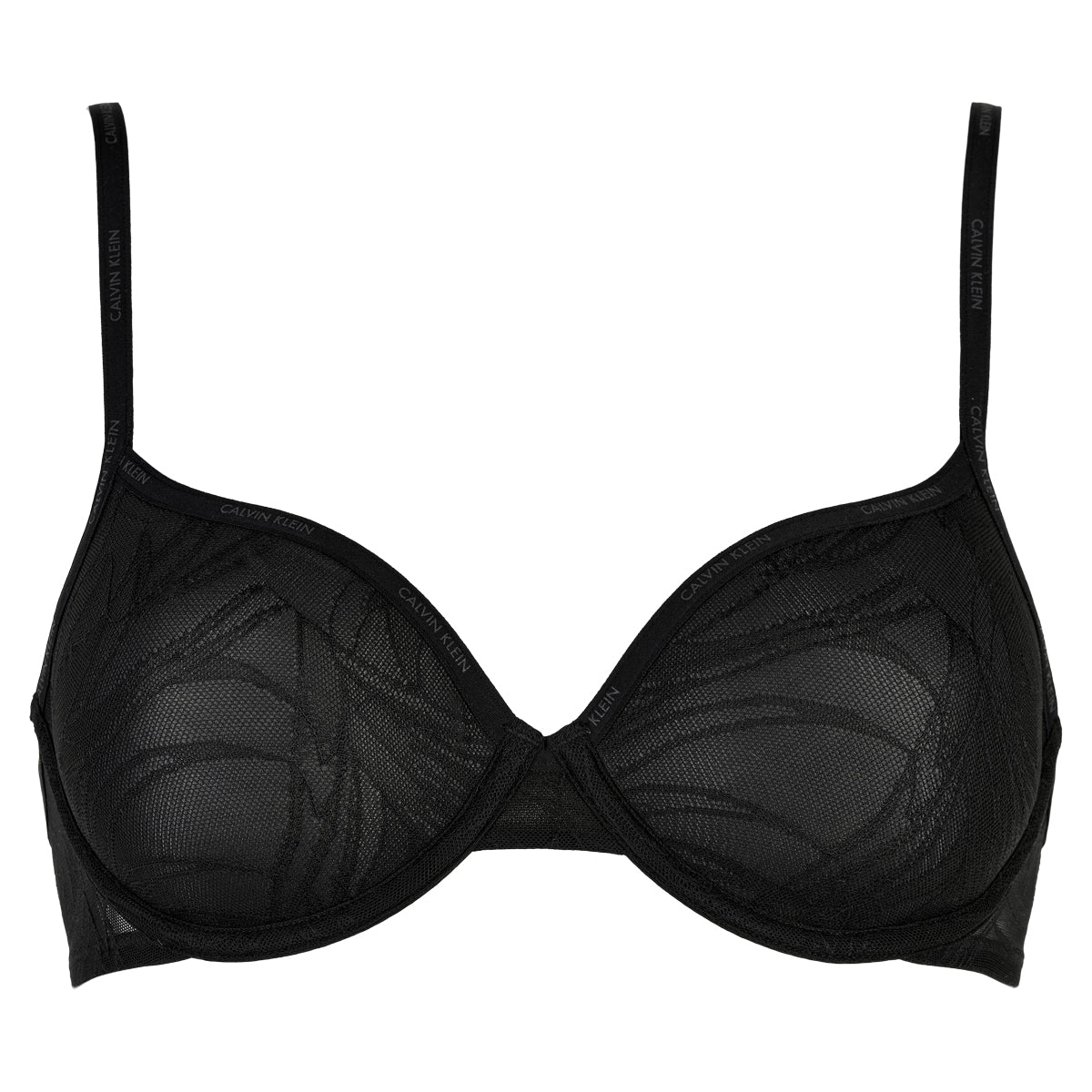 Calvin klein Lingeri Lightly Lined Demi BH met beugel, zwart