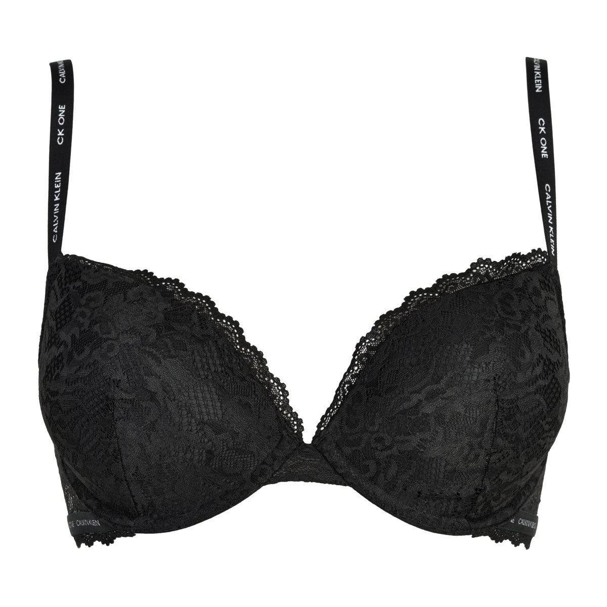 Calvin klein Plunge push-up BH, zwart