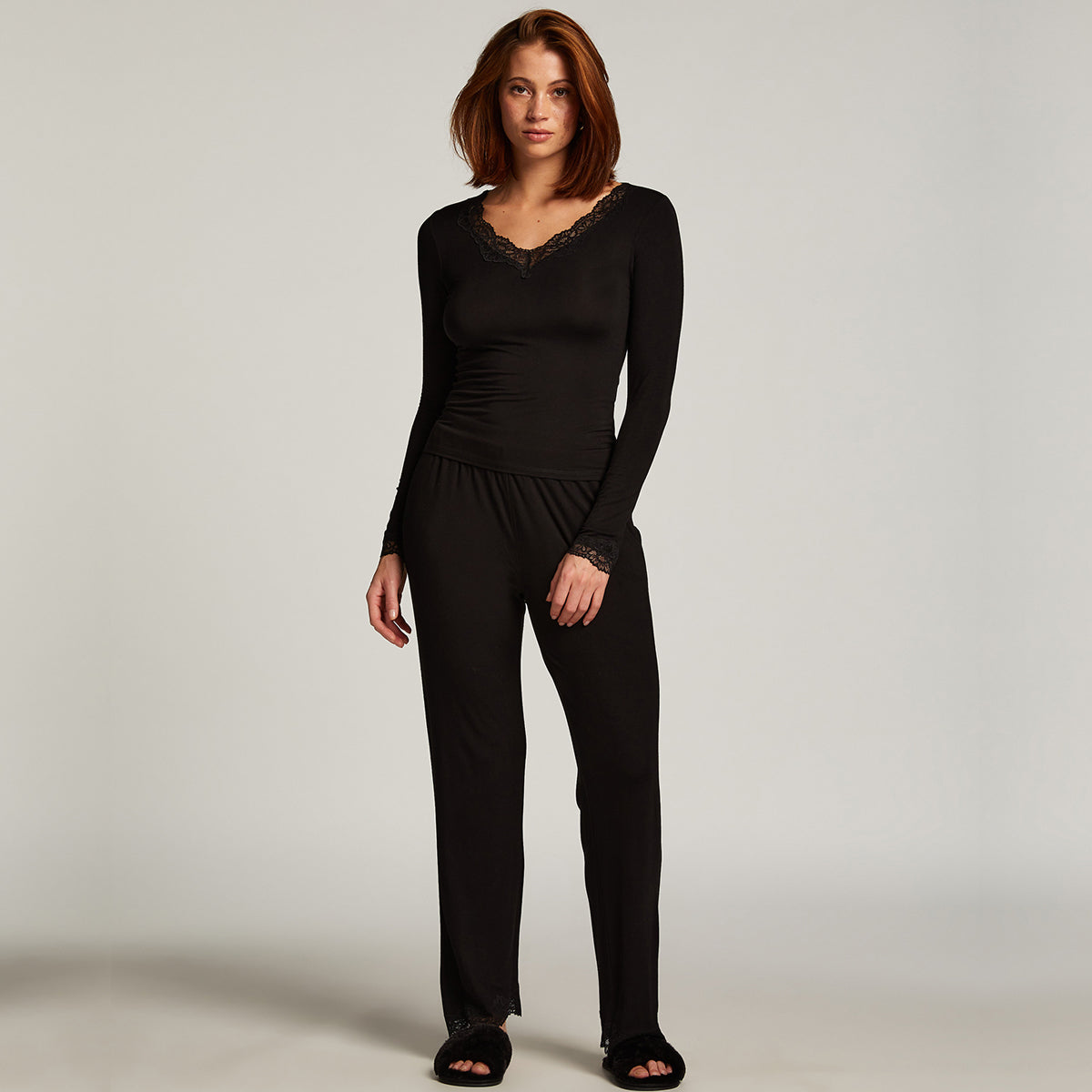 Hunkemöller Viscose Lace pyjama's, zwart