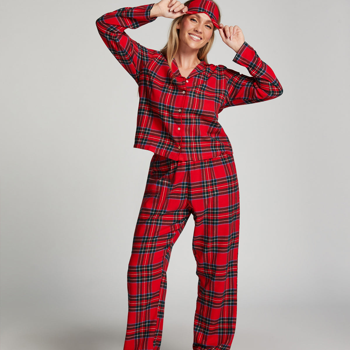 Hunkemöller Twill Check Boyfriend pyjama's, multicolour