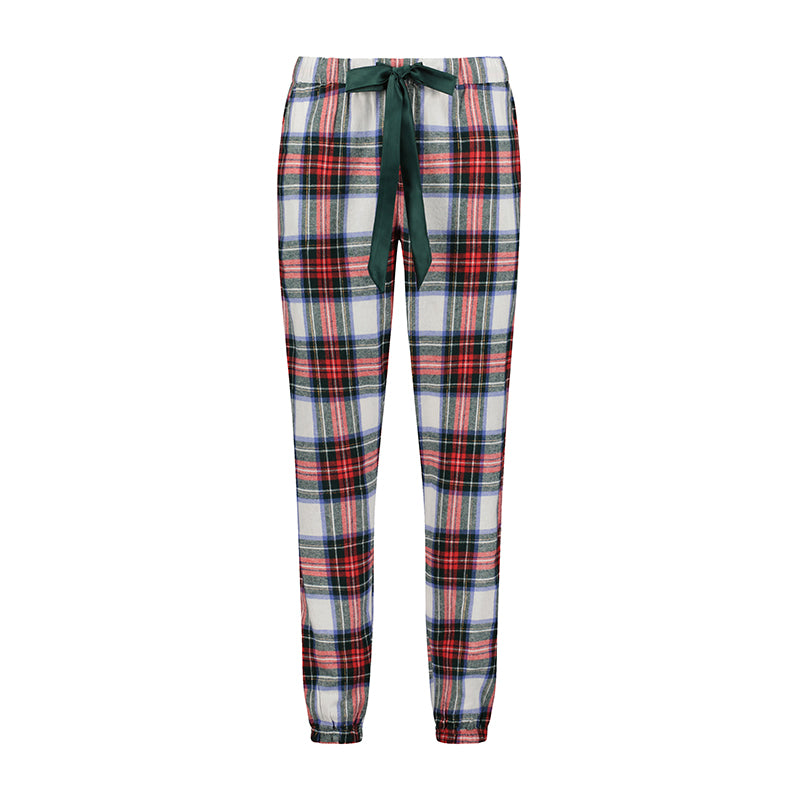 Hunkemöller Flanel Twill Cuff Pyjama Pants, multicolour