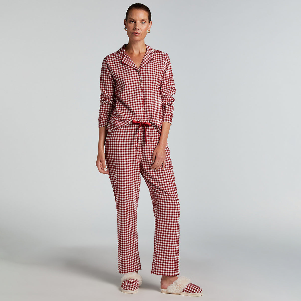Hunkemöller Flannel Check pyjama's, rood