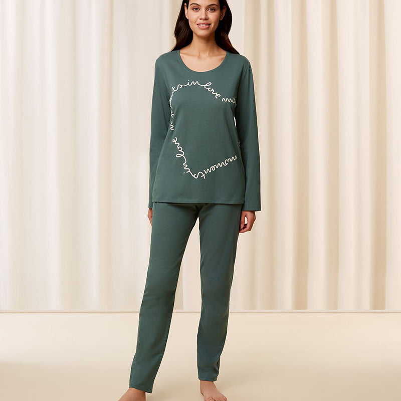 Triumph pyjama's, groen