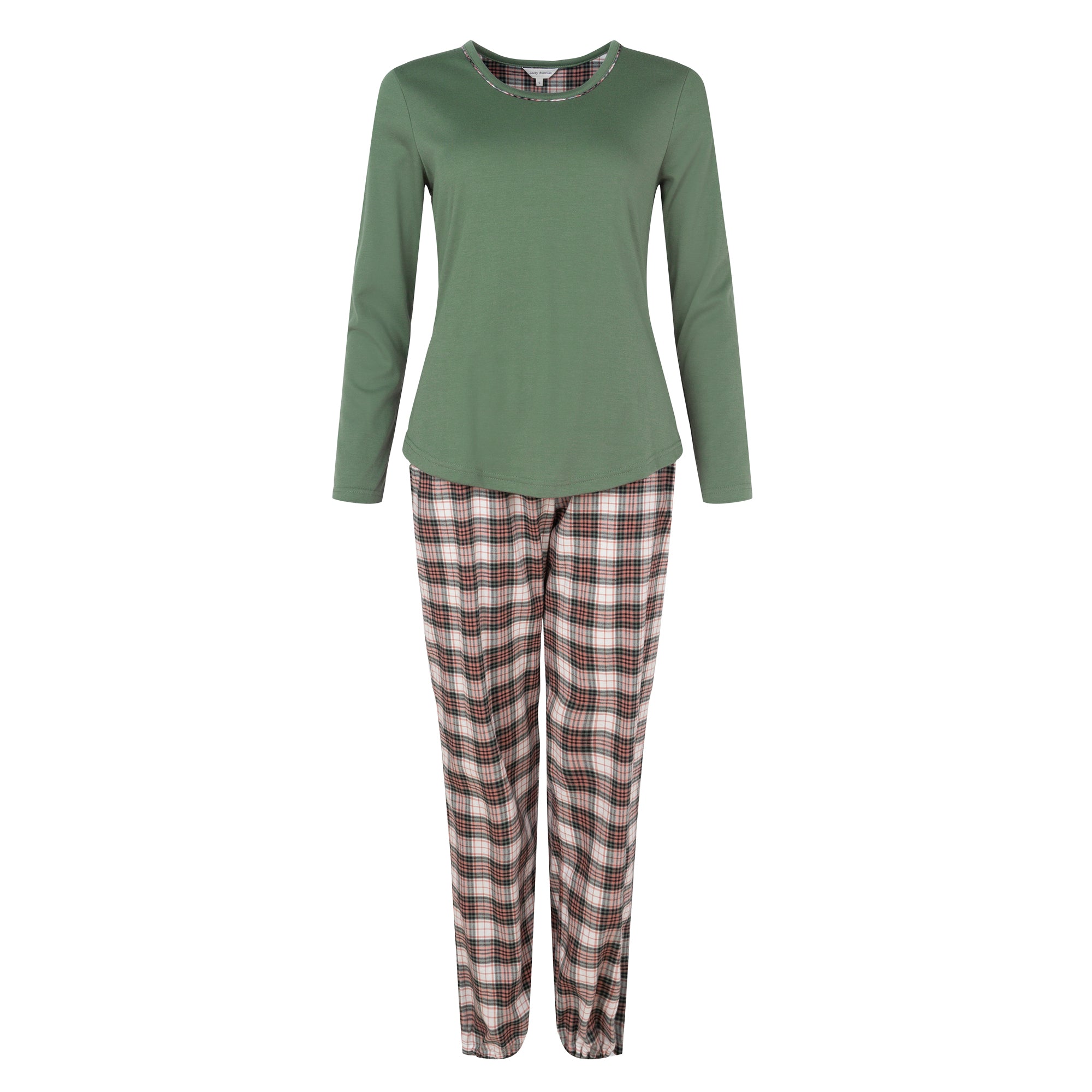 Lady Avenue Cotton Flannel pyjama's, multicolour