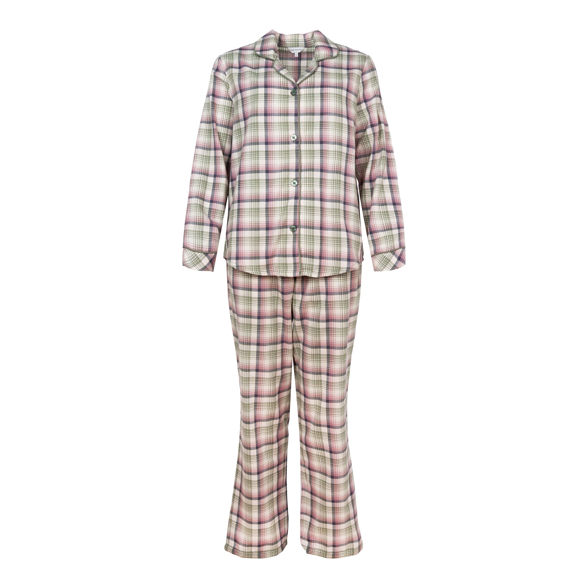 Lady Avenue COTTON FLANNEL pyjama's 83-1087 329