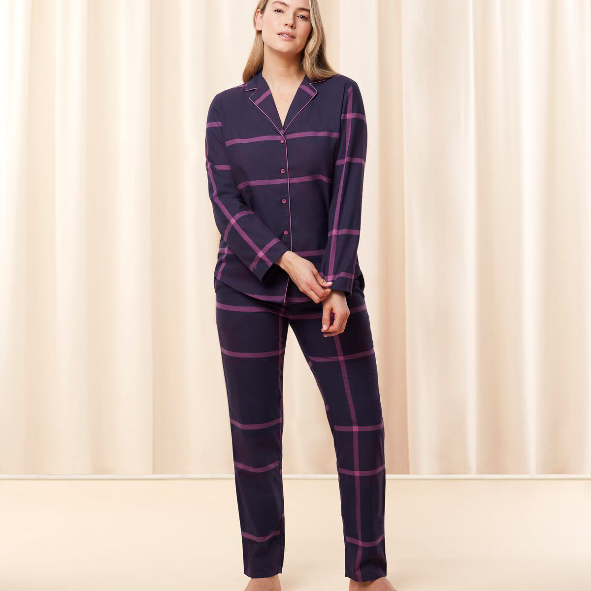 Triumph Boyfriend pyjama's, blauw