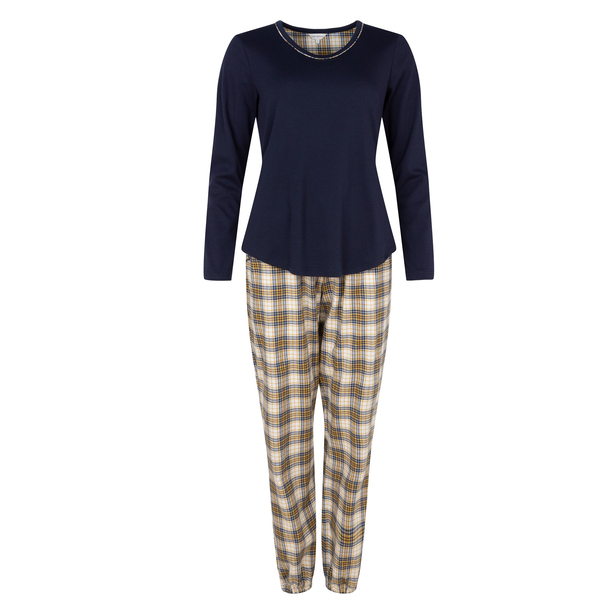 Lady Avenue COTTON FLANNEL pyjama's, multicolour