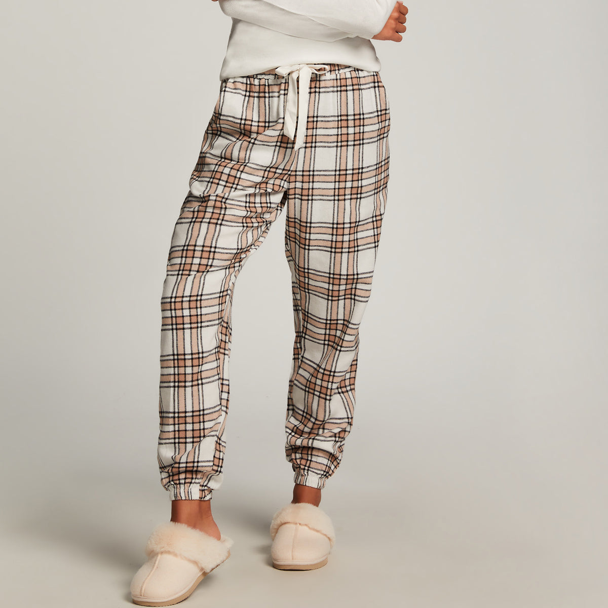 Hunkemöller Flannel Twill Check pyjamabroek, multicolour