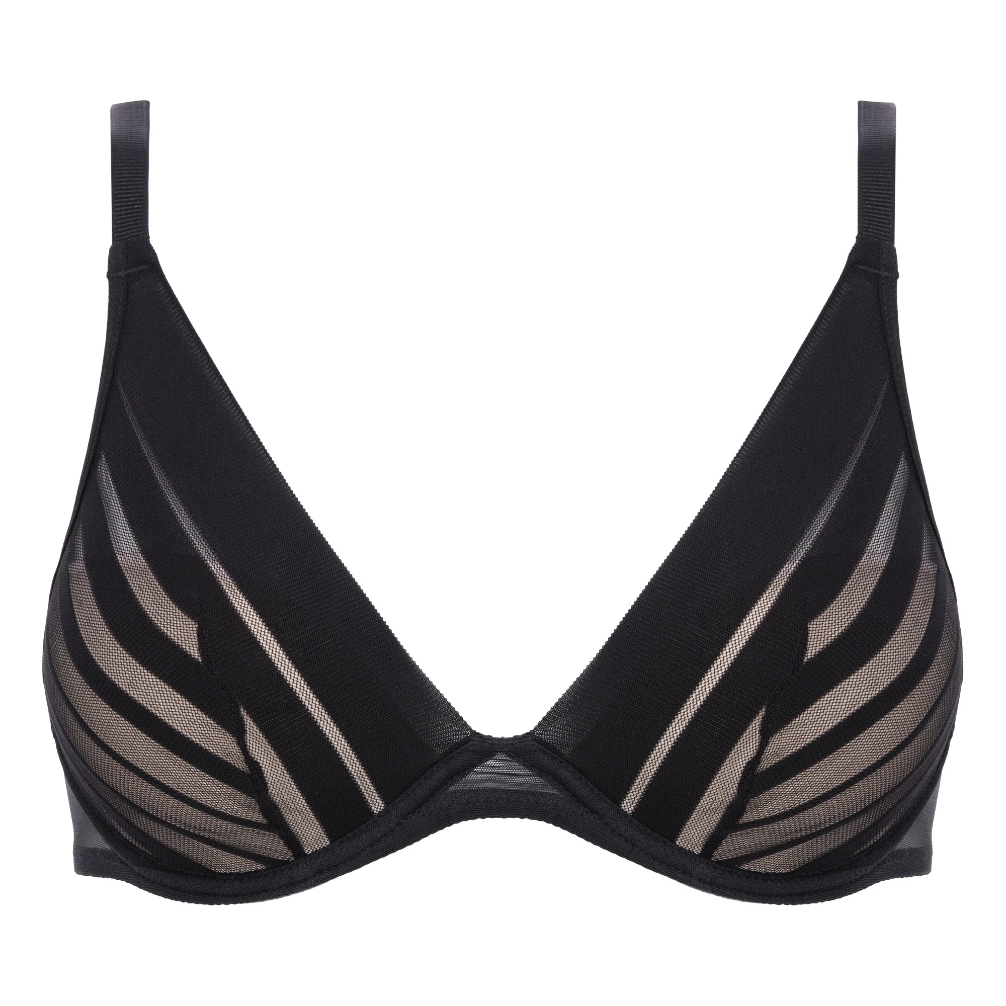 Passionata Graphic BH met beugel, zwart