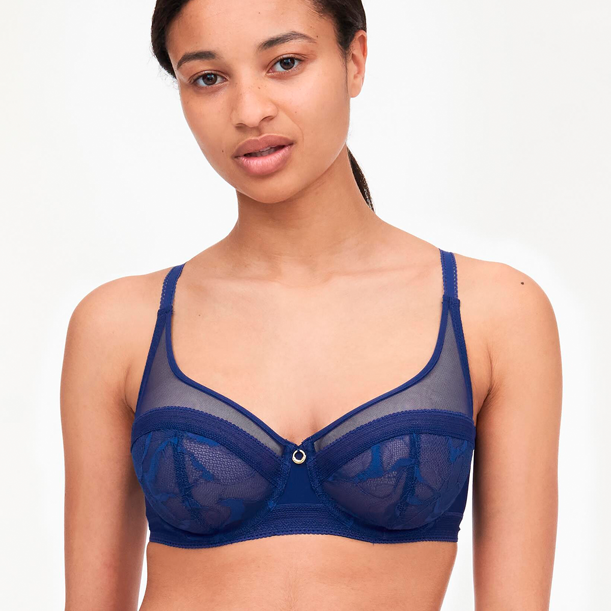 Chantelle True Lace BH met beugel, blauw