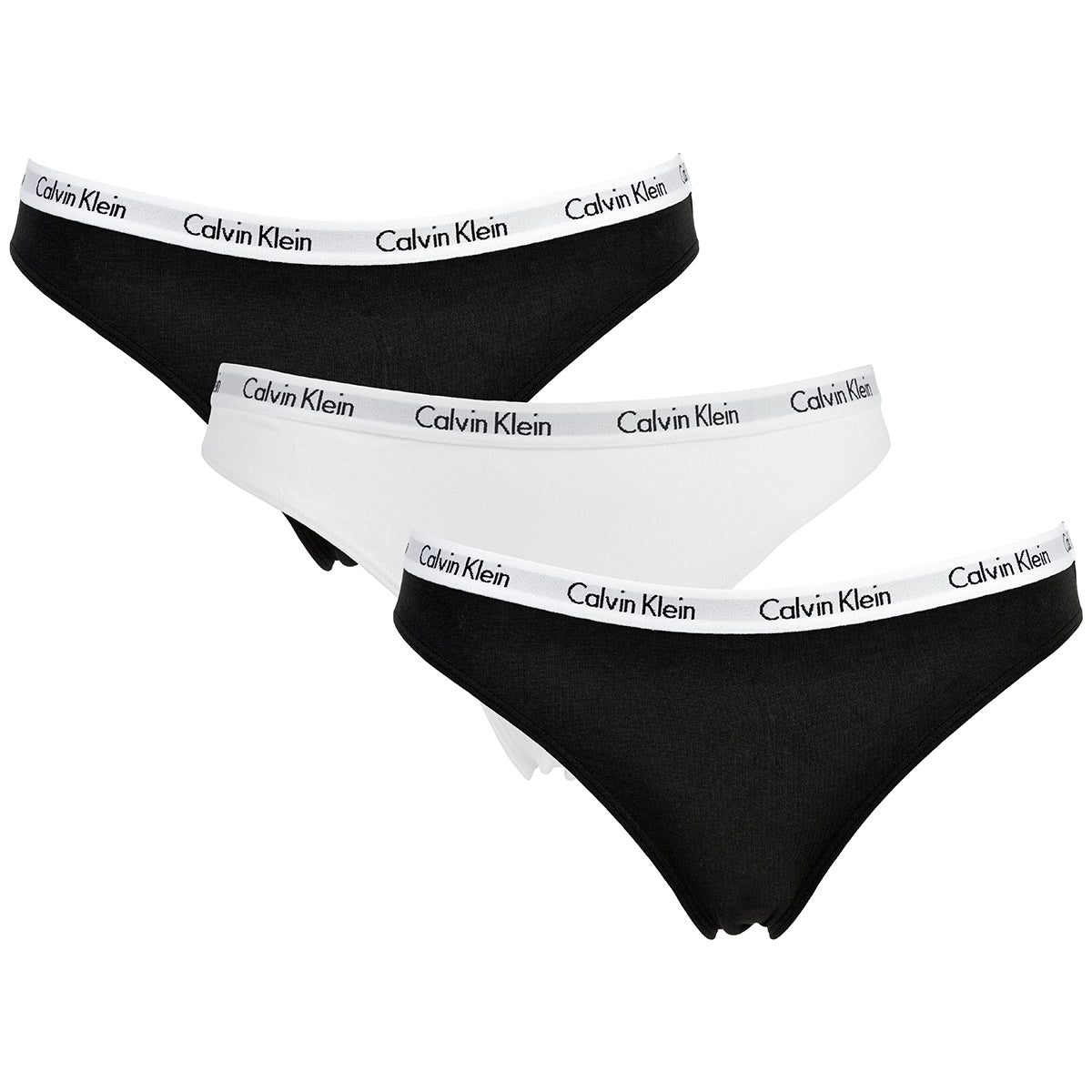 Calvin klein Lingeri 3-Pack tai slip, zwart