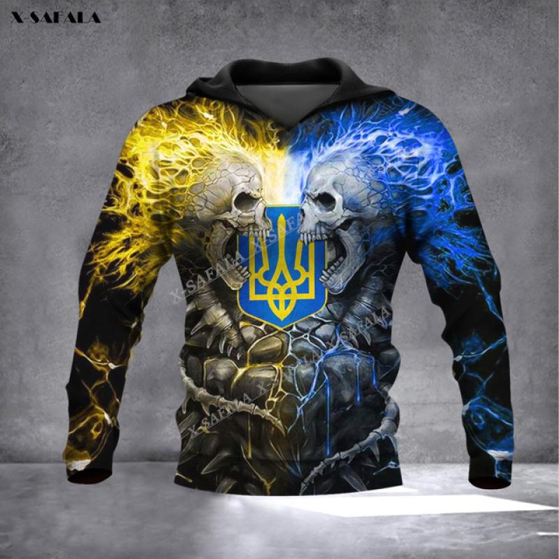 TIP723 OEKRAÏNE KAART VLAG Half Finland 3D Print heren Hoodie Trui Mannen Sweatshirt Met Capuchon Jersey Trainingspakken Uitloper Lente Herfst Jas M