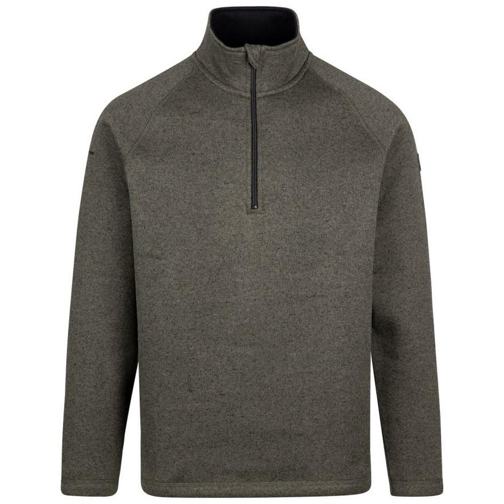 Trespass Mens Corsham Marl Half Zip Fleece Top XS