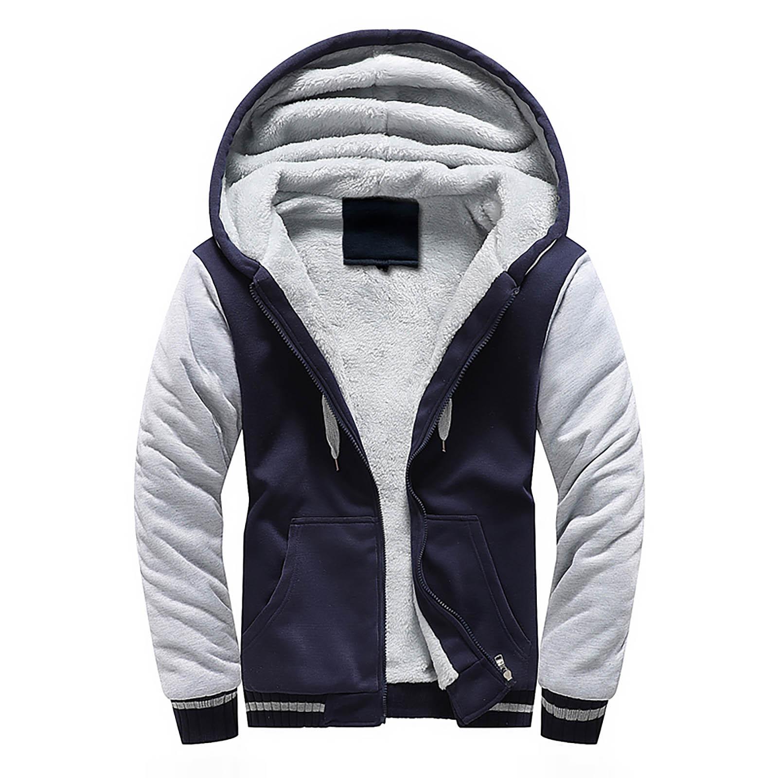 Long nose Heren trui winter workout fleece hoodie jassen volledige ritssluiting wollen warme dikke jassen S Vloot