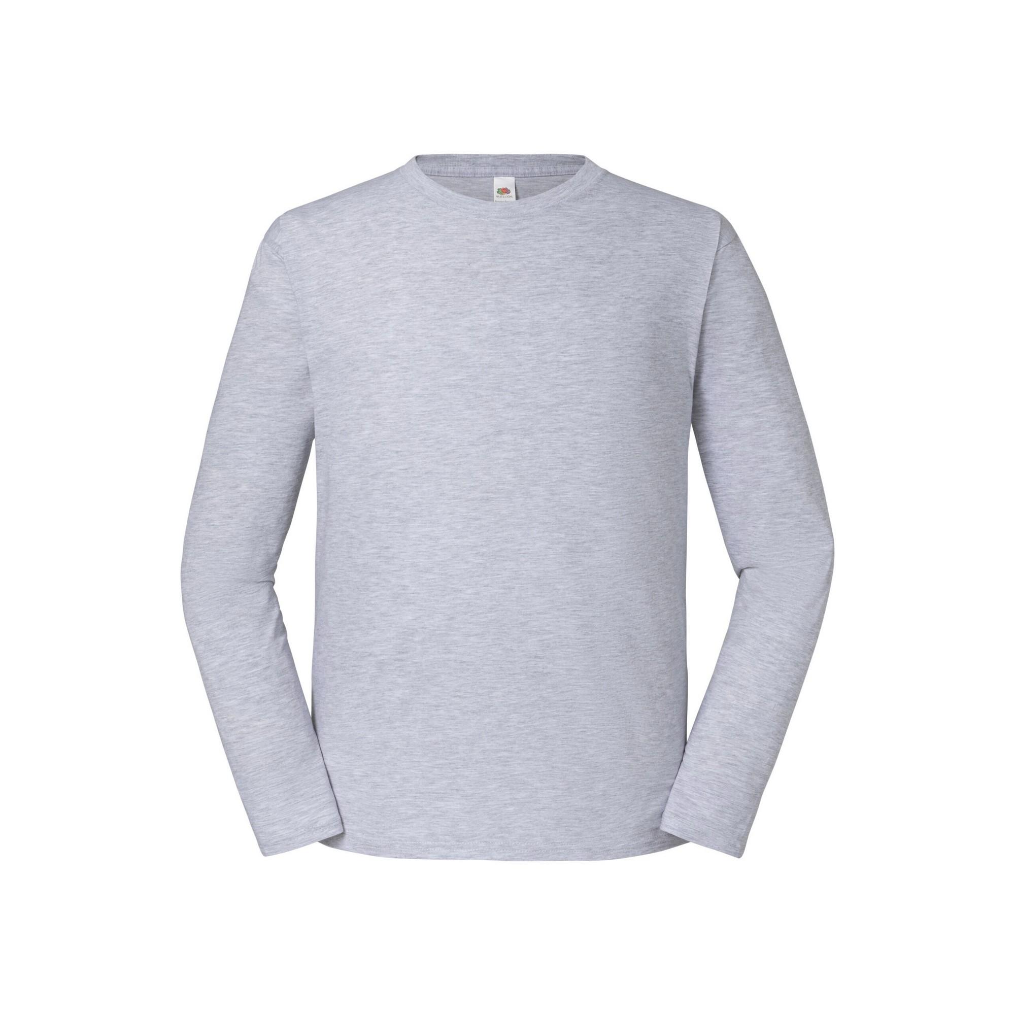 Fruit Of The Loom Heren iconisch 195 premium T-shirt met lange mouwen S